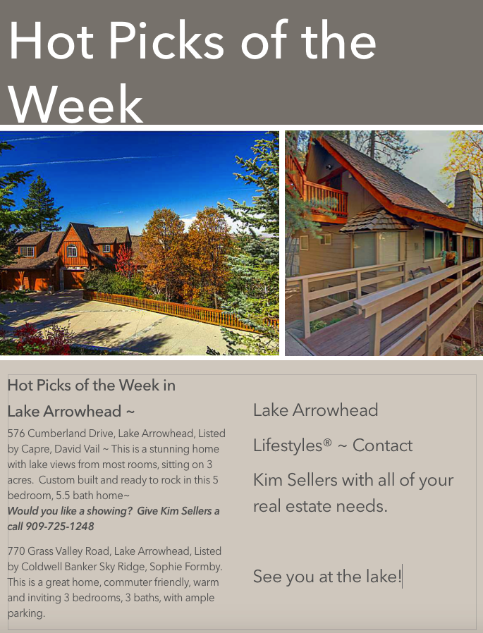 Lake Arrowhead Real Estate